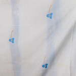Pompon Jacquard : Dimas Furnishing Fabric; 280cm, White