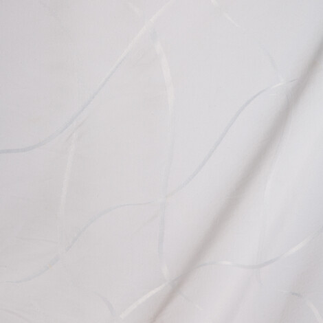 Rosa 3002: Ferri: Wavy Crossing Lines Furniture Fabric; 280cm, White 1