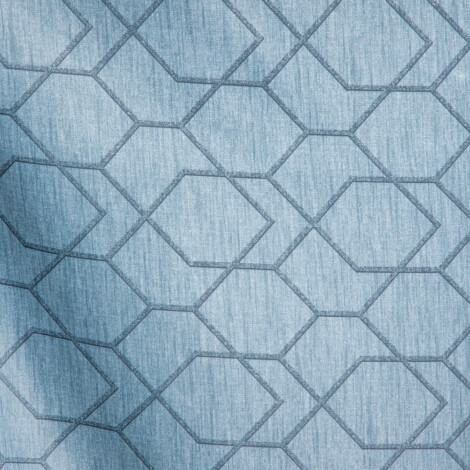 Tana 1003: Ferri: Structural Pattern Furnishing Fabric; 140cm, Blue 1