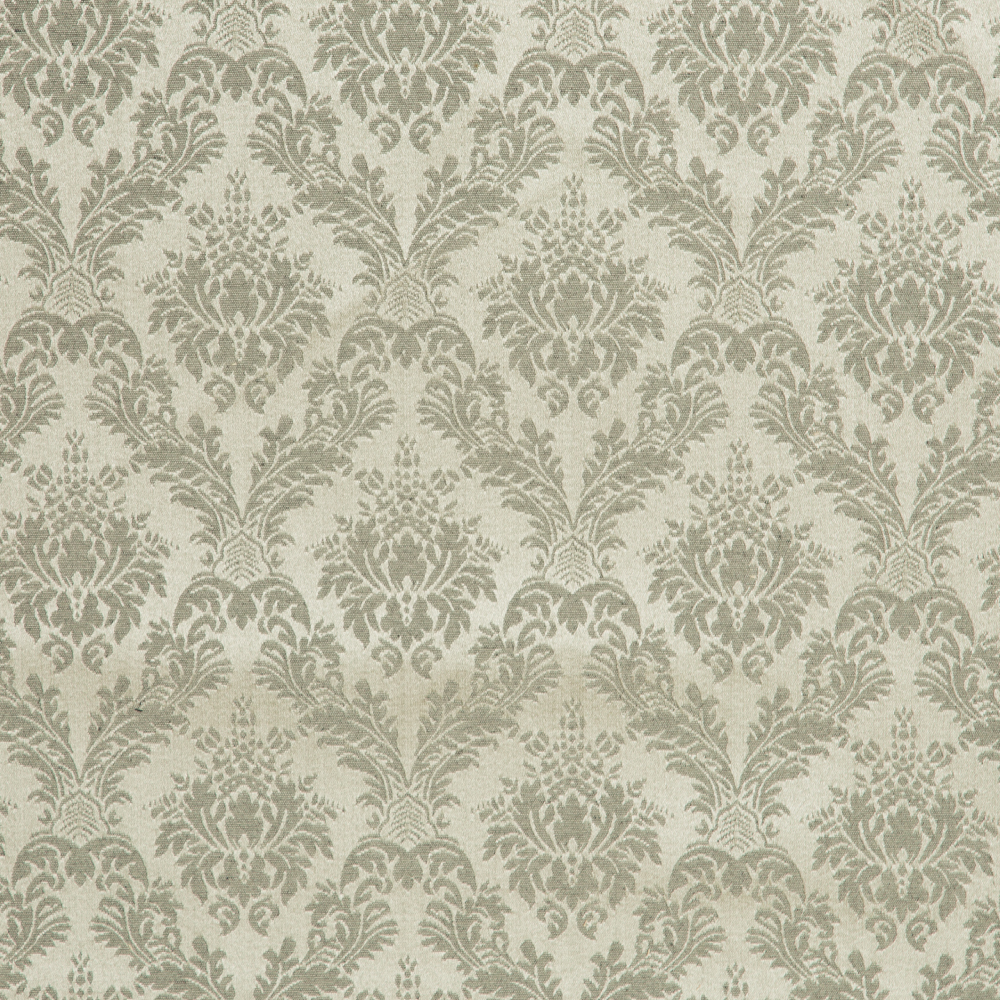 VORTEX Collection: Polyester Cotton Floral Jacquard Fabric 280cm, Silver 1