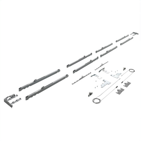Hettich: TopLine XL; Drawer Silent System Soft Opening/Closing Set For 4-Doors Cabinet, 30-80 kg 1