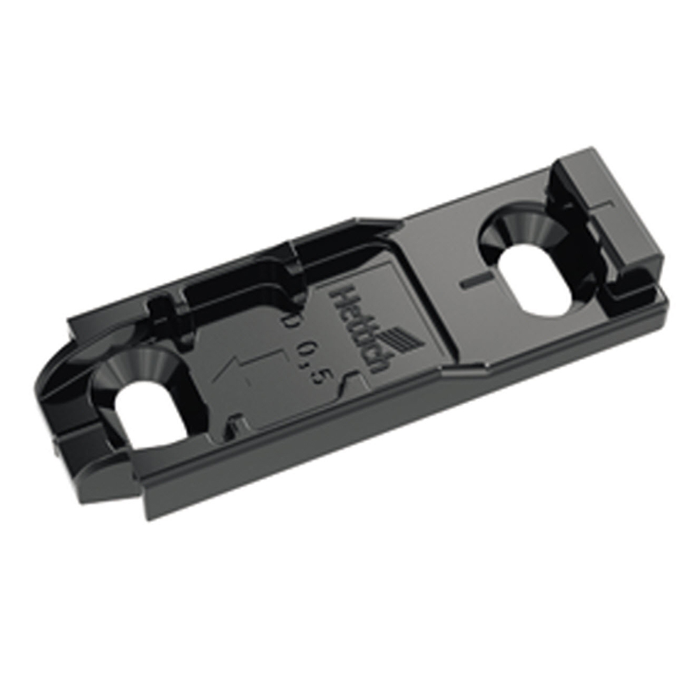 Hettich: Sensys Screw-on Linear Mounting Plate With Eccentric Cam, Black 1