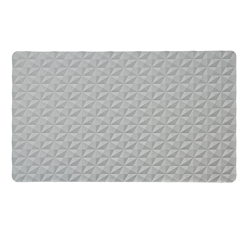 Rubber Bath Mat: (40×70)cm, Grey 1
